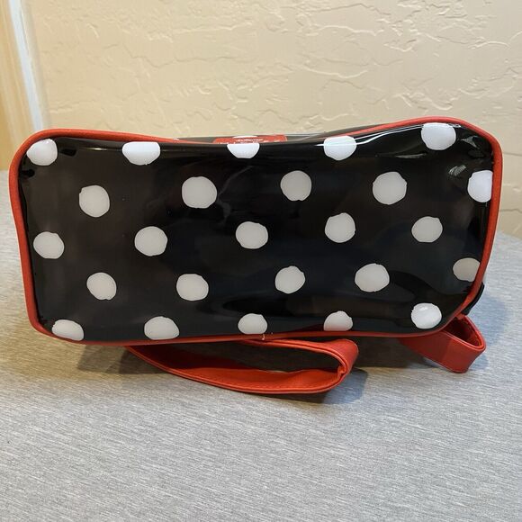 NWT-Disney's Mickey & Minnie Mouse Clear Polka Dot Mini Loungefly - Picture 5 of 9